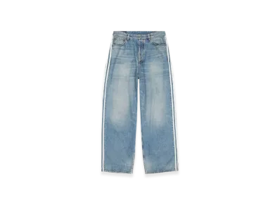 BALENCIAGA x adidas Large Baggy Trousers "Blue"