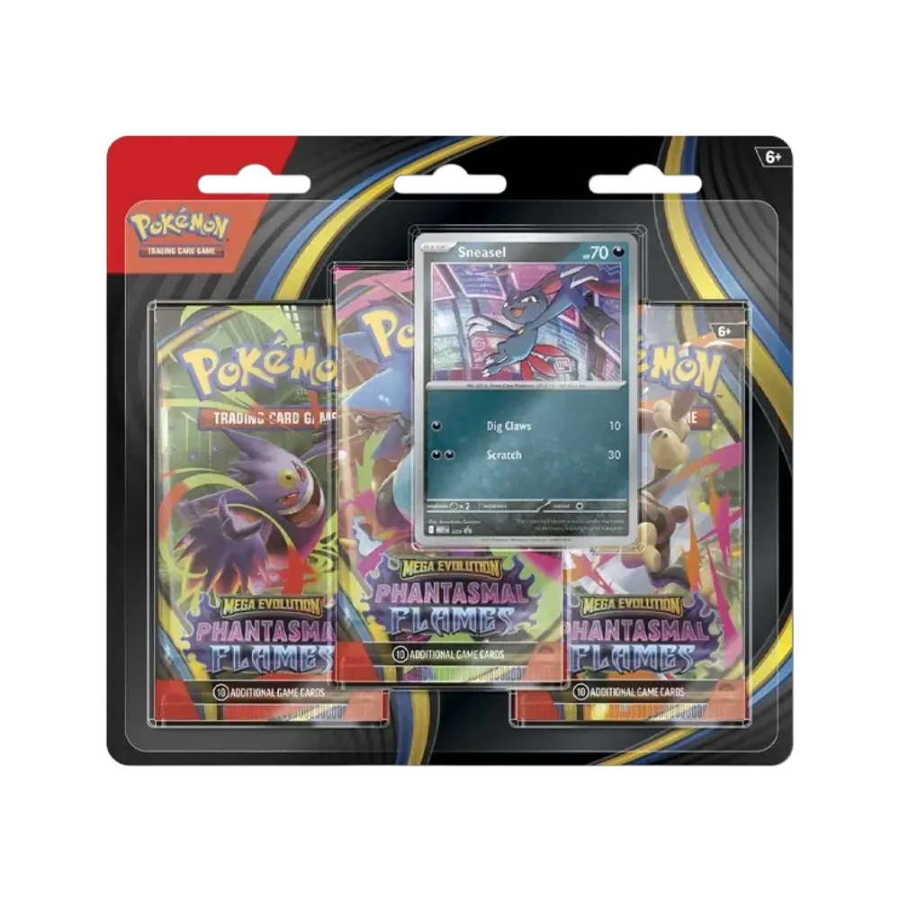 ポケモンカードゲームMEGA(英語版)メガエボリューション「ファンタズマル フレイムス 3ブースターパック & ニューラ プロモカード」