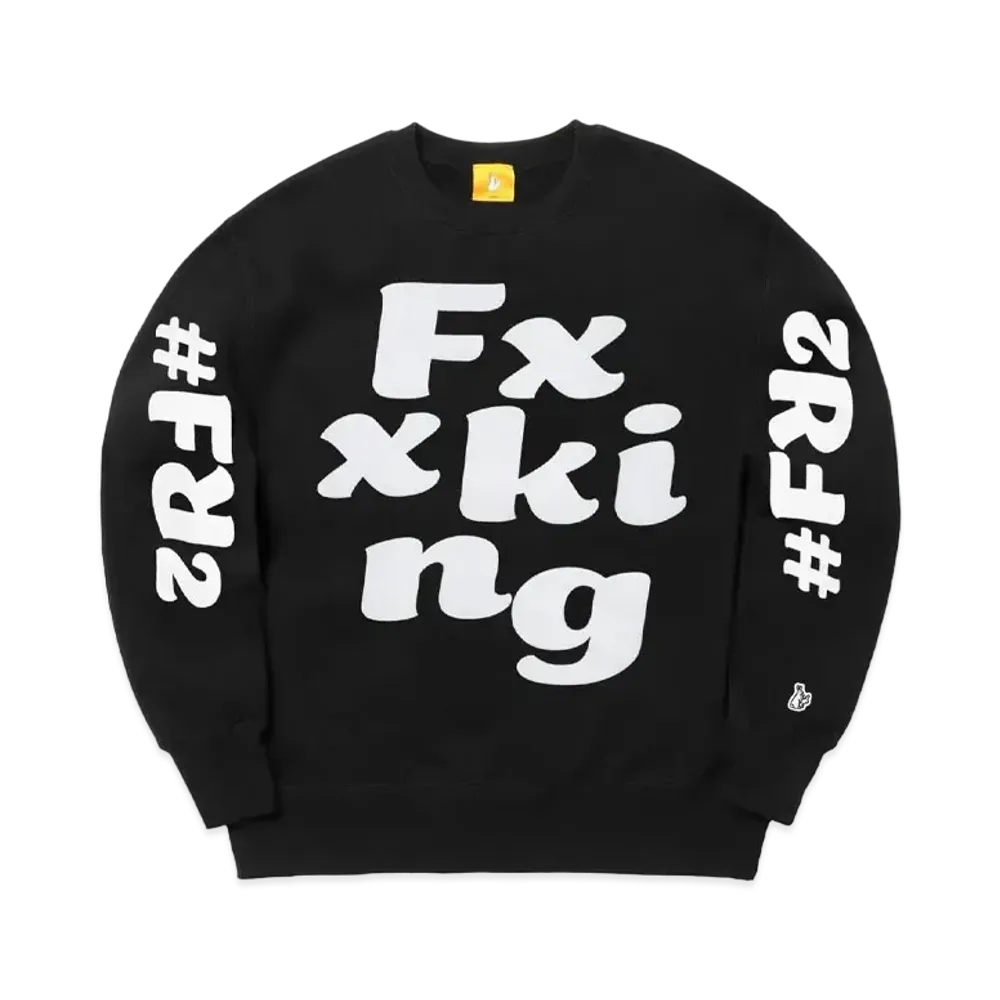 FR2 Flocky Logo Sweatshirt "Black"
