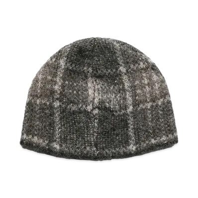 OUR LEGACY Beanie "Grand Check Fuzzy Alpaca"