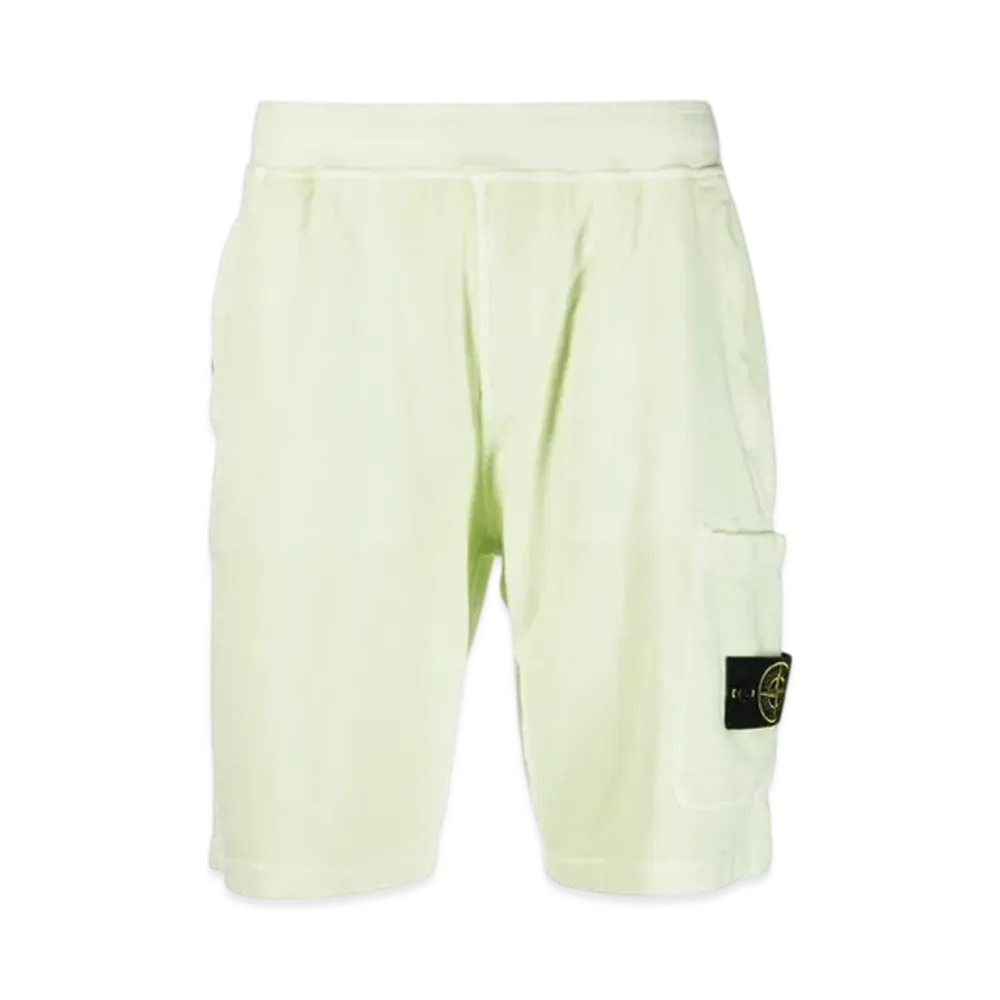 Stone Island 64060 Old Treatment Cargo Bermuda Shorts - 23SS "Light Green"