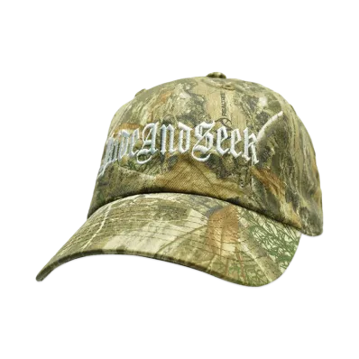 Hide and Seek Old English Baseball CAP "CAMO"