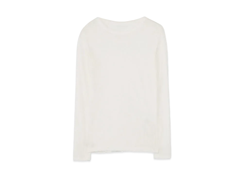 Yohji Yamamoto 80/-COSMORAMA HIGH GAUGE PS RN L-SLV "Off White"