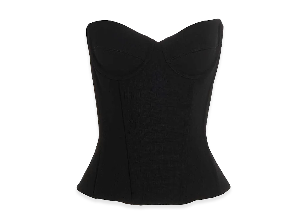 BALENCIAGA Women's Bustier Top "Black"