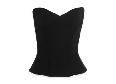 BALENCIAGA Women's Bustier Top "Black"