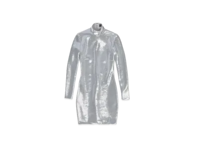 BALENCIAGA Turtleneck Dress "Crystal"