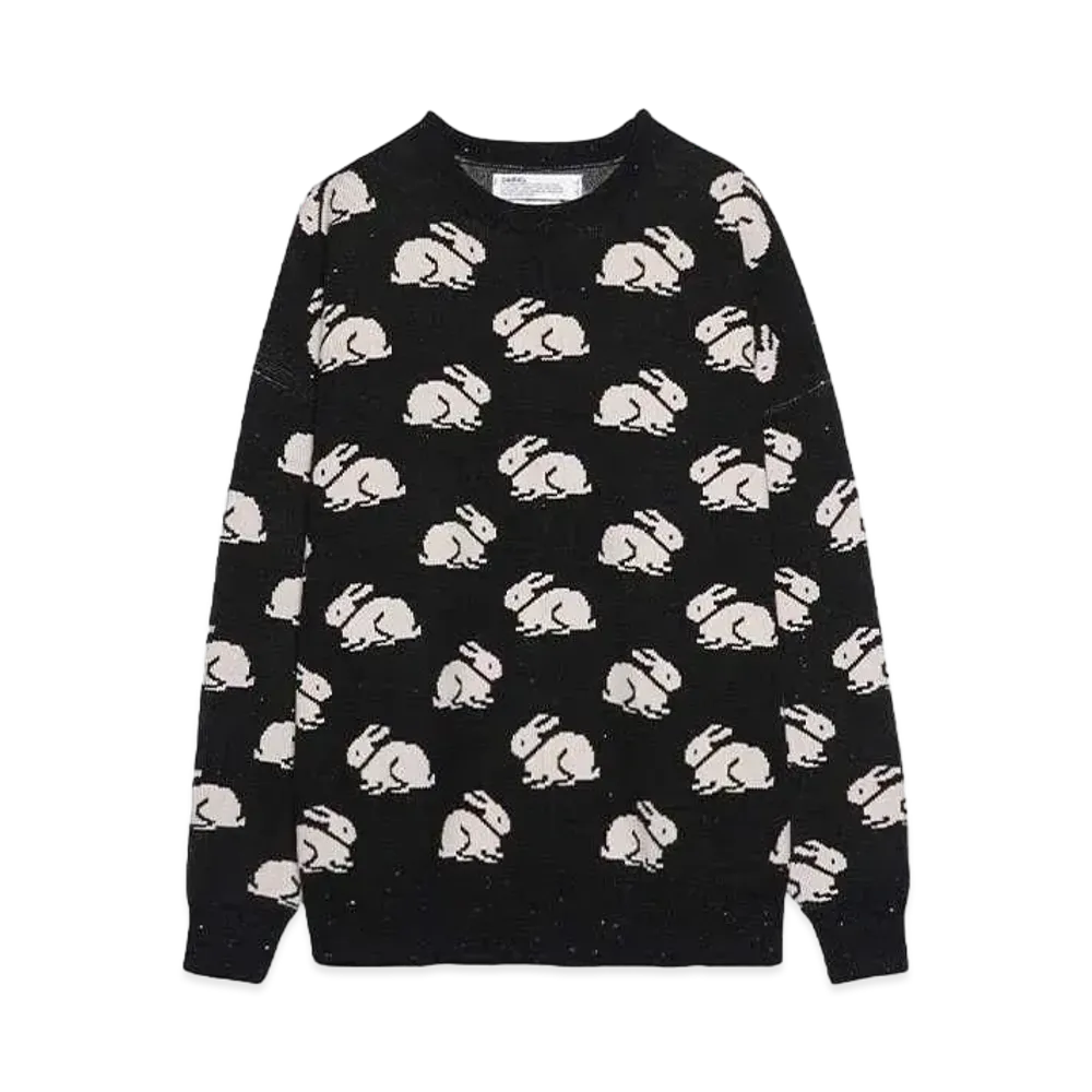 DAIRIKU "Rabbit" Oversized Pullover Knit "BLACK"