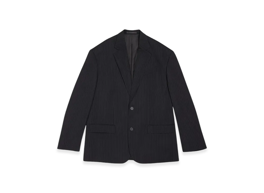 【関税込&追跡】BALENCIAGA ピンストライプ ブレザー バレンシアガ ピンストライプ テーラリング ツイル オーバー