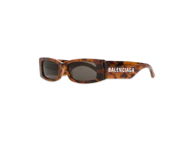 BALENCIAGA Women's Acetate Max Rectangle Sunglasses "Printed"