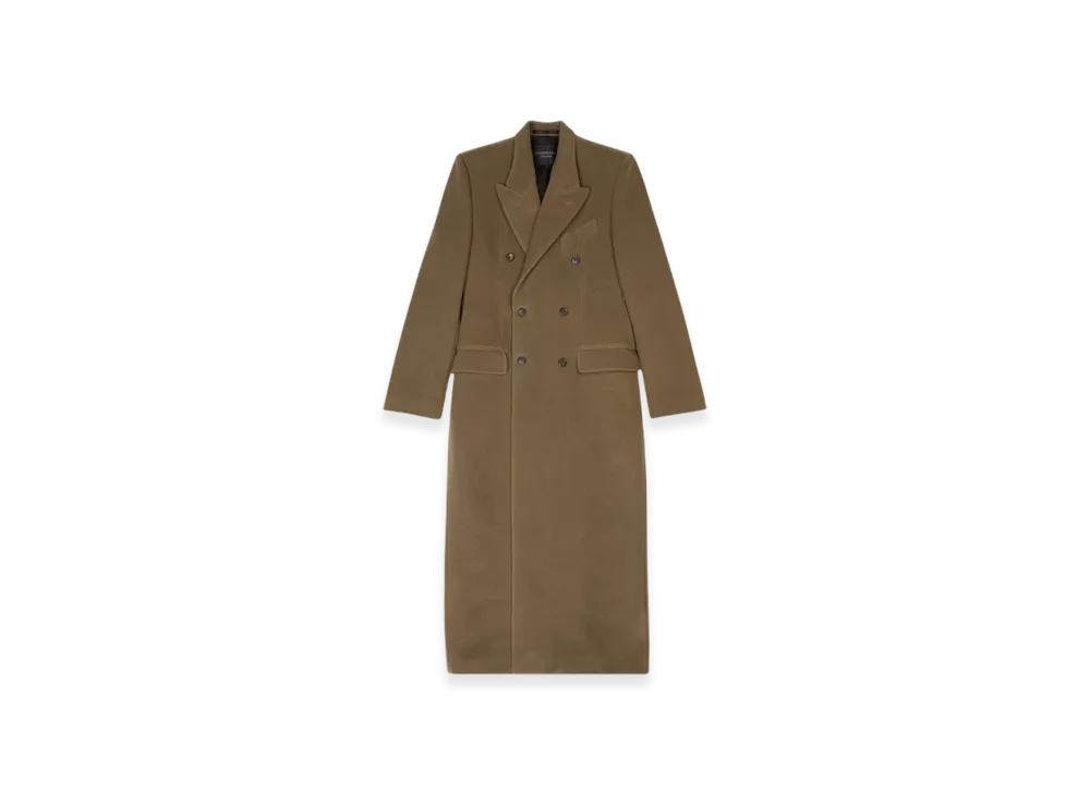 BALENCIAGA Hourglass Coat "Dark Beige"