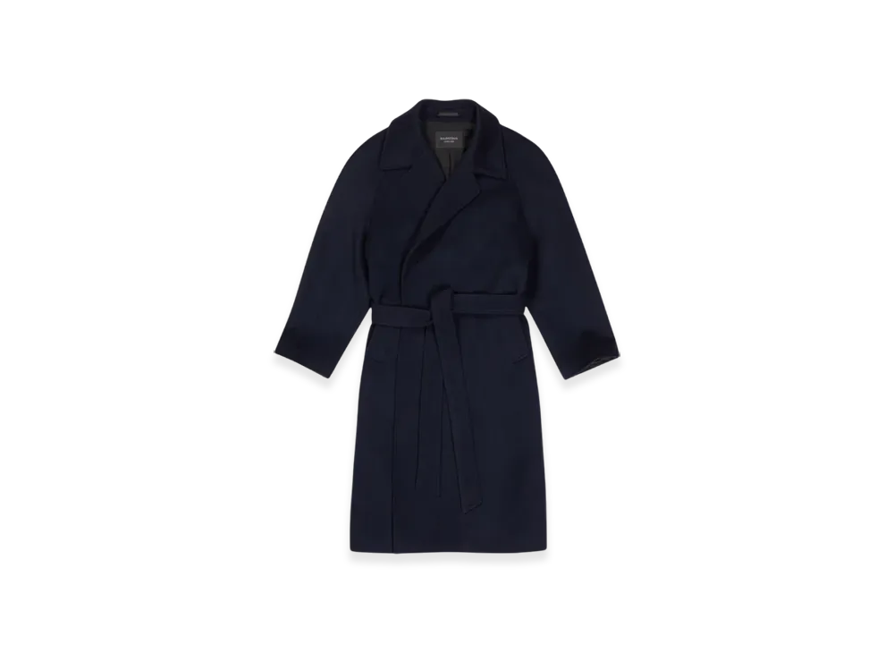 BALENCIAGA Raglan Coat "Navy Blue"