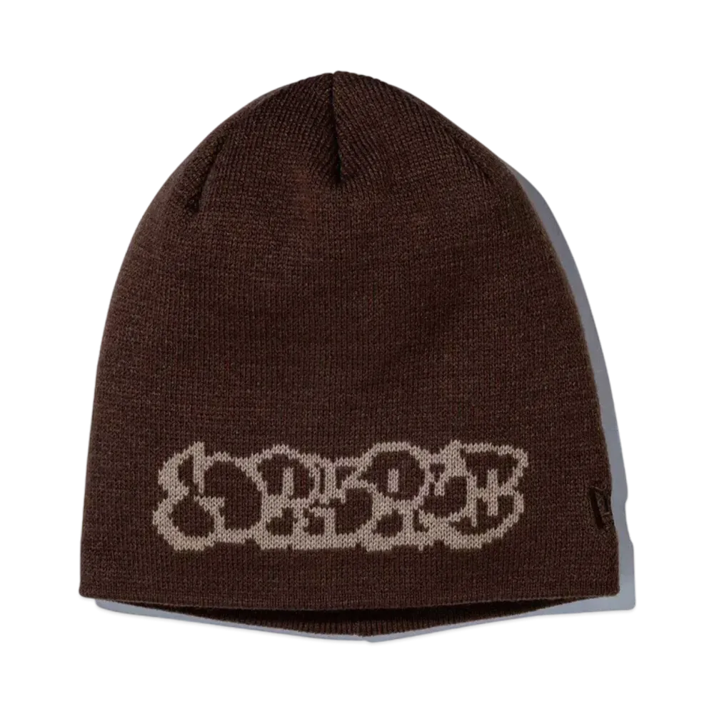 NEW ERA Basic Beanie Bubble Logo "Brown"