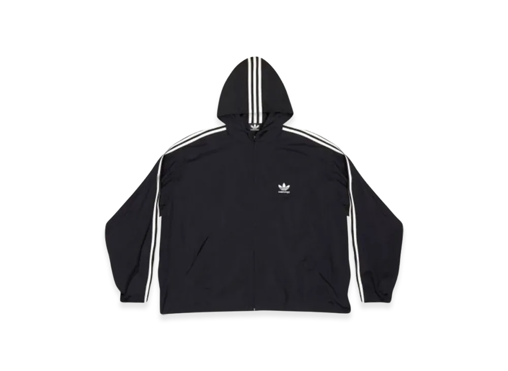 BALENCIAGA x adidas Poplin Hooded Jacket "Black"