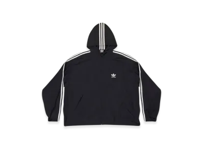 BALENCIAGA x adidas Poplin Hooded Jacket "Black"