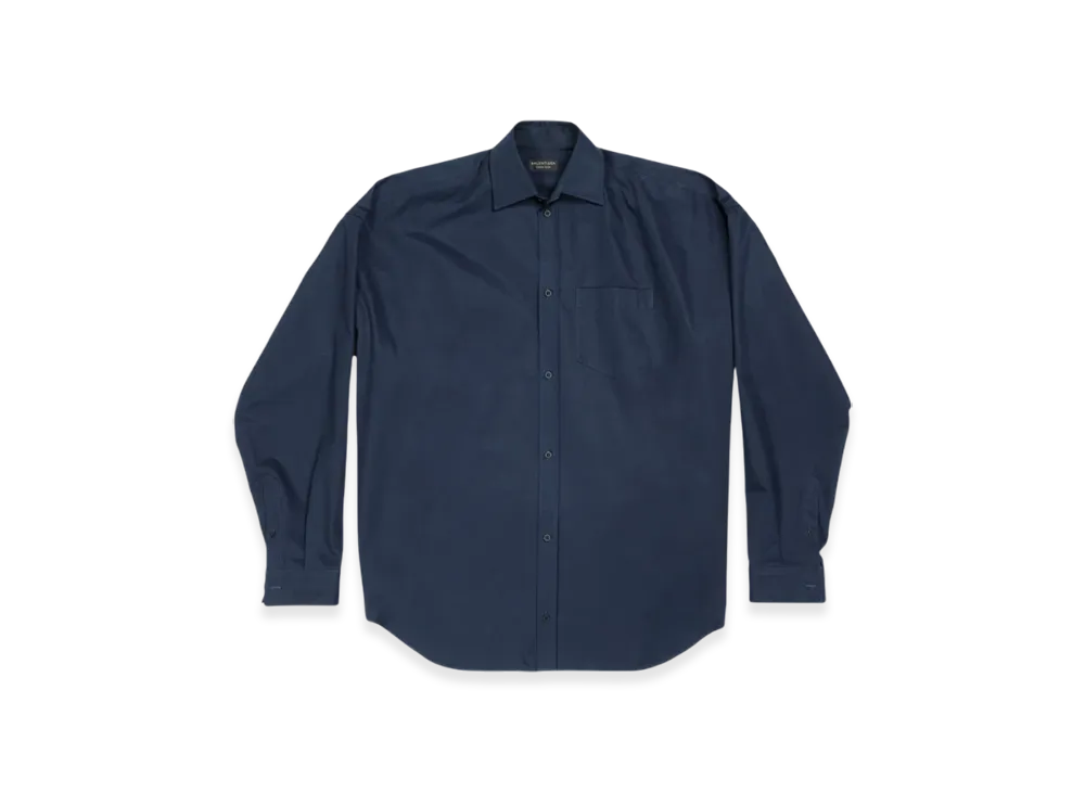 BALENCIAGA Cocoon Shirt "Navy Blue"