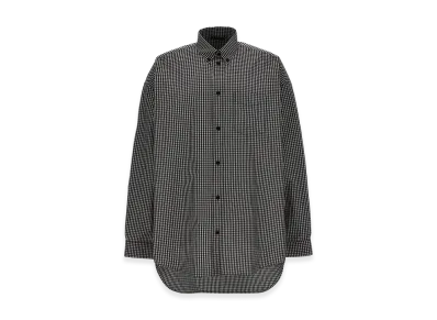 BALENCIAGA Check Print Shirt "Black"