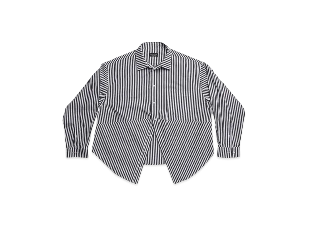 BALENCIAGA Women's Swing Shirt Large Fit "Black"