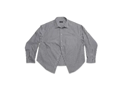 BALENCIAGA Women's Swing Shirt Large Fit "Black"