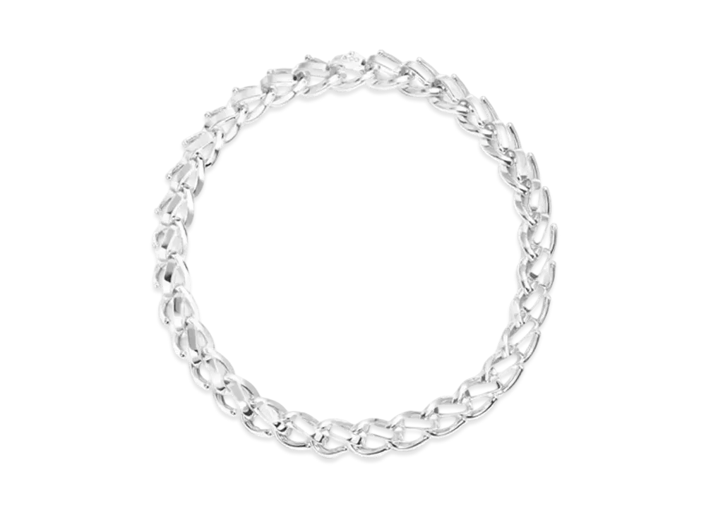 Tiffany & Co. Tiffany Forge Large Link Necklace in High-Polished "Silver"