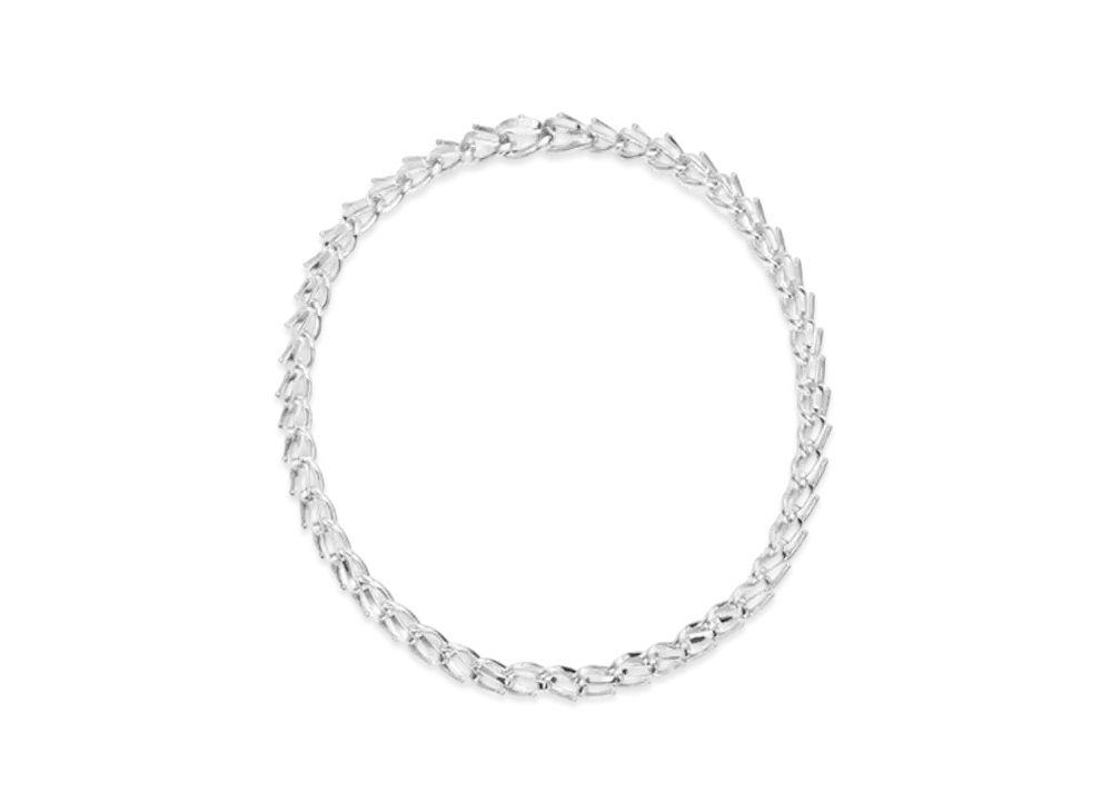 Tiffany & Co. Tiffany Forge Medium Link Necklace in High-Polished "Silver"