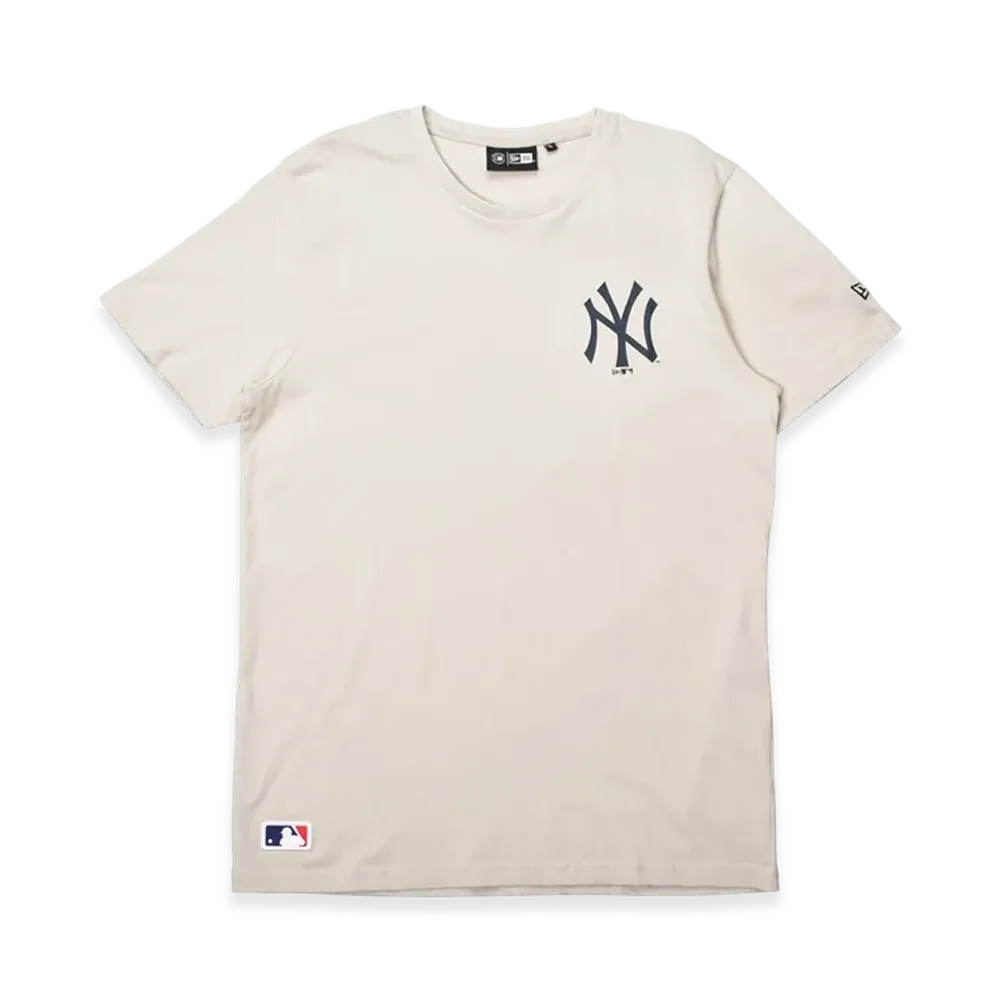 NEW ERA MLB Left Chest Team S/S Tee "Beige"