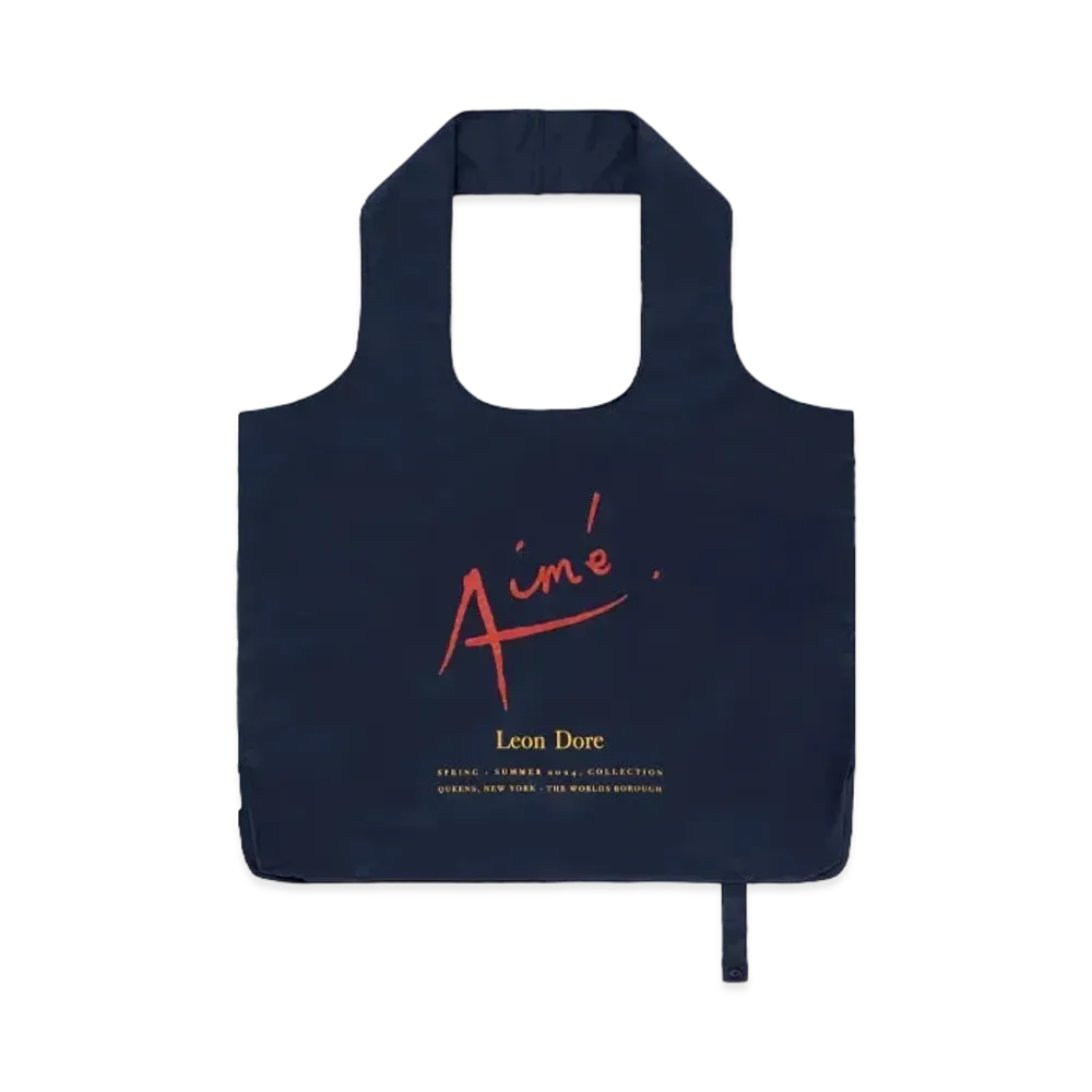 Aime Leon Dore Packable Logo Tote "Navy"