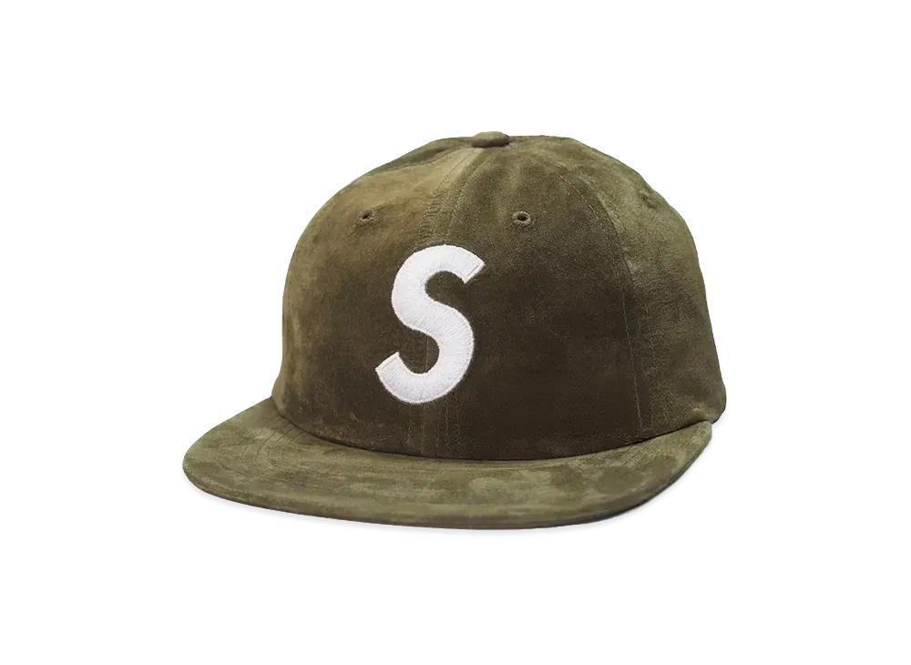 シュプリーム スエード S ロゴ 6パネル (16FW) "オリーブ"