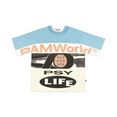 P.A.M. PSY LYF FLAG OVERSIZED TEE "MULTI"
