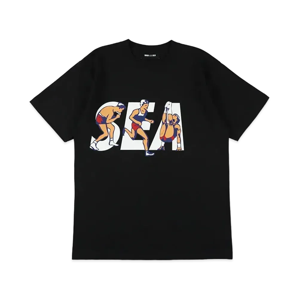 WIND AND SEA Paris Sea Tee "Black"