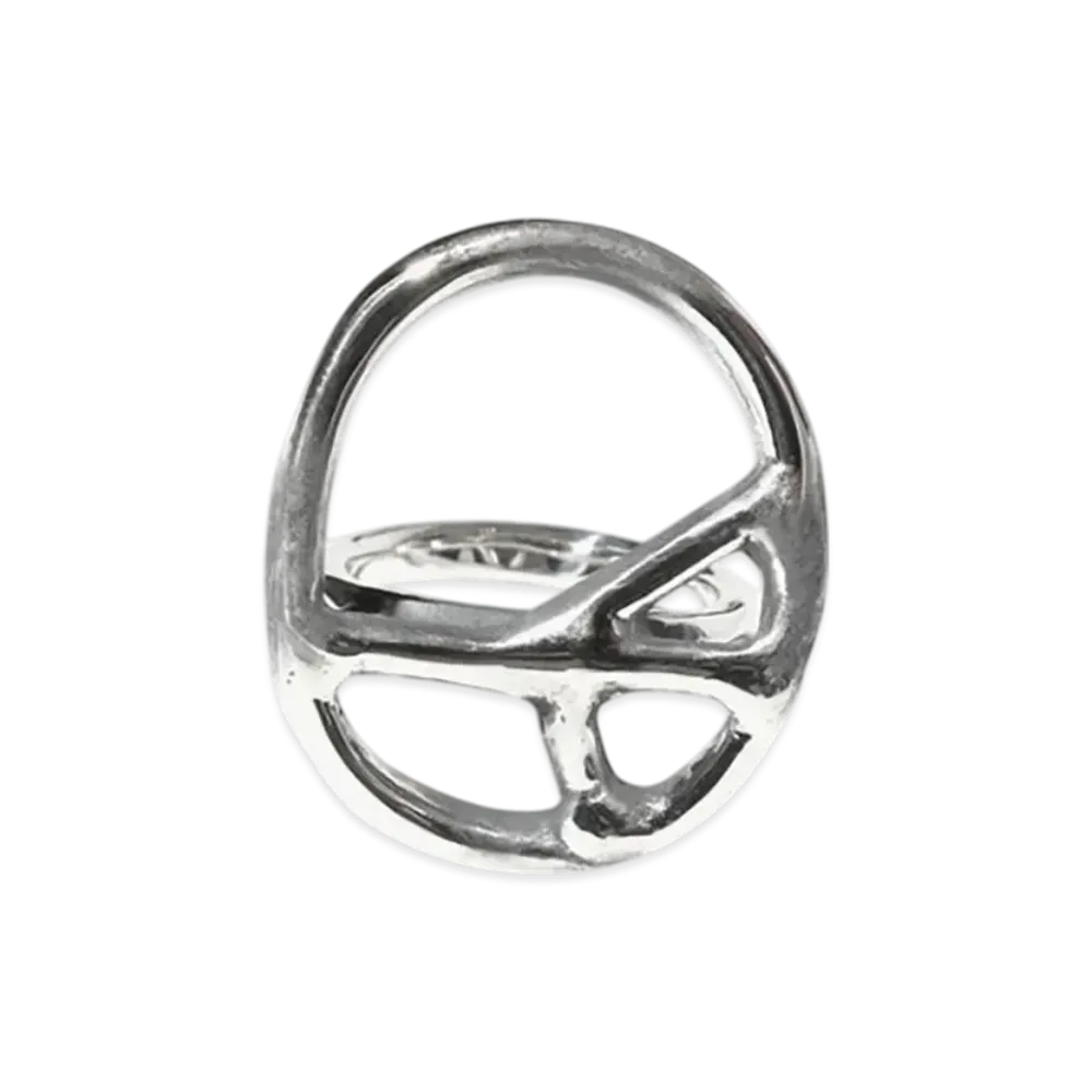 NEEDLES Large Peace Ring - 925 Silver "Silver"