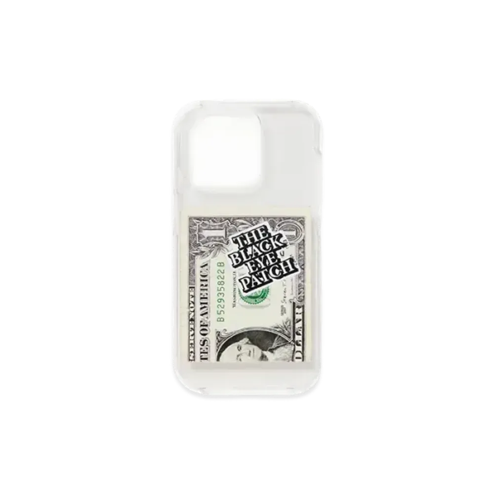 BlackEyePatch Dollar Bill Iphone Case (iPhone 15) "Clear"