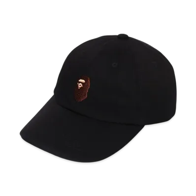 A BATHING APE Ape Head Panel Cap "Black"