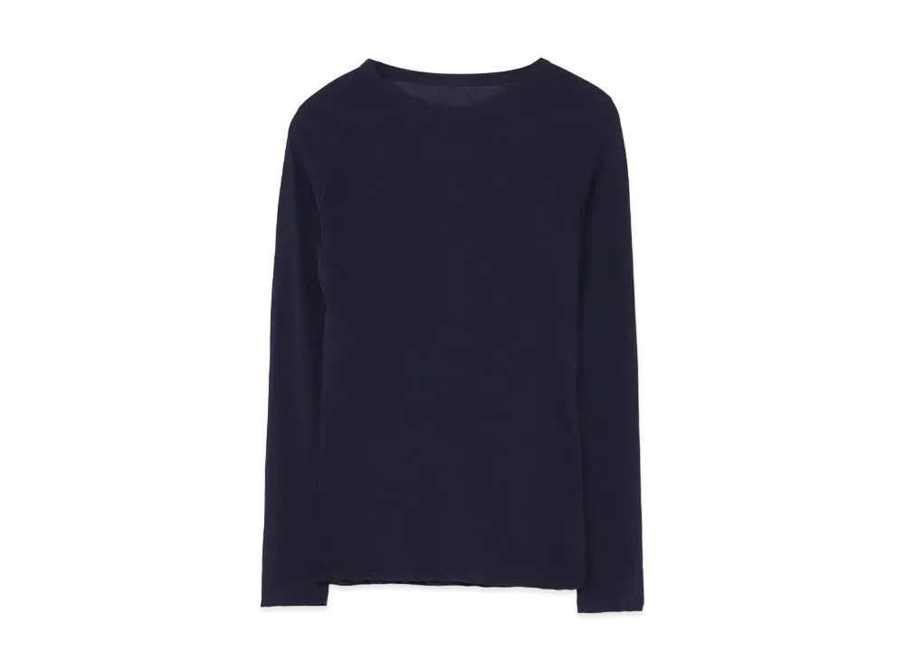 Yohji Yamamoto 80/-COSMORAMA HIGH GAUGE PS RN L-SLV "Navy"