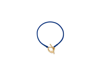 Tiffany & Co. Open Heart Bracelet "Yellow Gold/Cobalt"