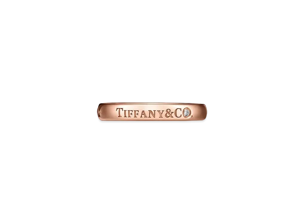 Tiffany & Co. Band Ring Diamond 18K "Rose Gold"