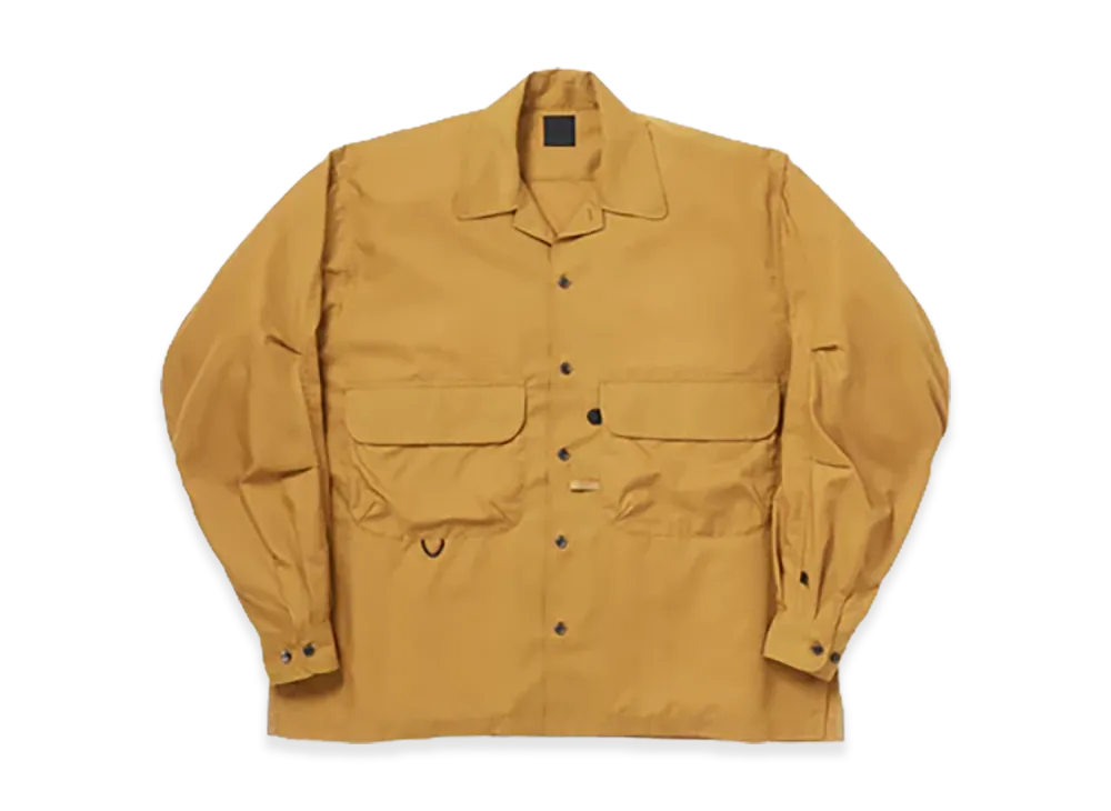 DAIWA PIER39 Tech Sports Open Collar Shirt L/S Solid "Bright Yellow"