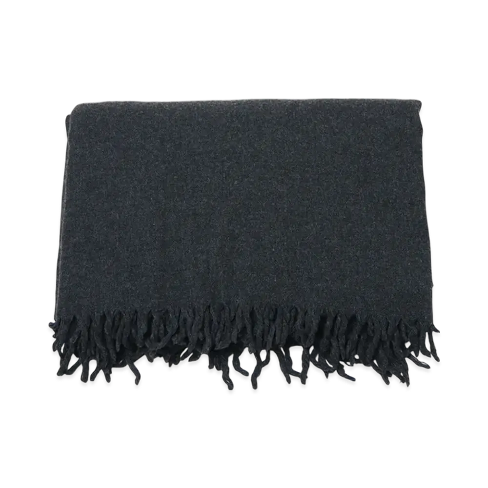 COMOLI Wool Stole "Charcoal"