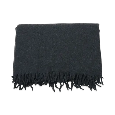 COMOLI Wool Stole "Charcoal"