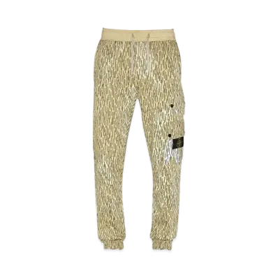 Stone Island 651E3 COTTON FLEECE 'RAIN CAMO' PRINT_REGULAR FIT "Ibory"
