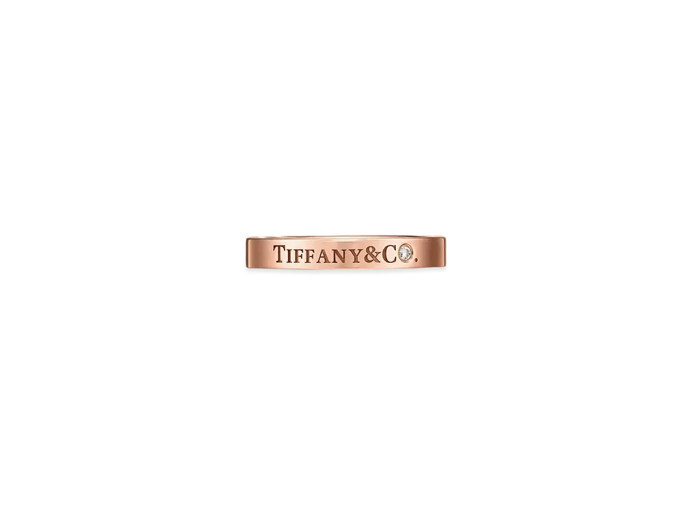 Tiffany & Co. Band Ring Diamond 18K "Rose Gold"