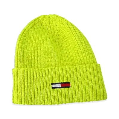 TOMMY JEANS Flag Rib Beanie "SolarYellow"