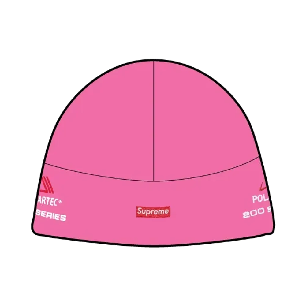 シュプリーム ポーラテック スポーツ ビーニー "フクシア"