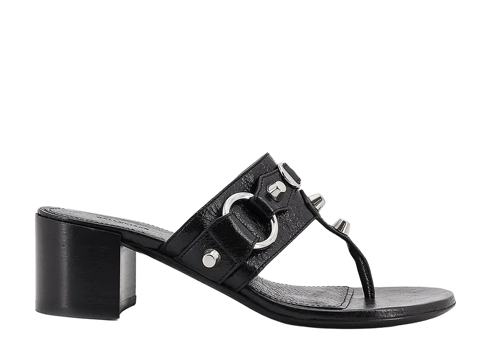 BALENCIAGA Women's City 50mm Thong "Black"