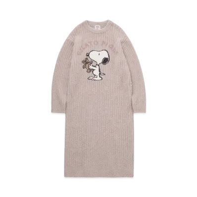 GELATO PIQUE x PEANUTS Snoopy x Bear Jacquard One Piece "Pink"