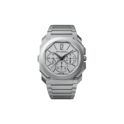 BVLGARI Octo Finissimo Chrono GMT 10th "Gray/Titanium/Silver"