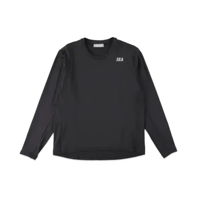 WIND AND SEA WDS (GET FIT BACK ) L/S TOP "Black"