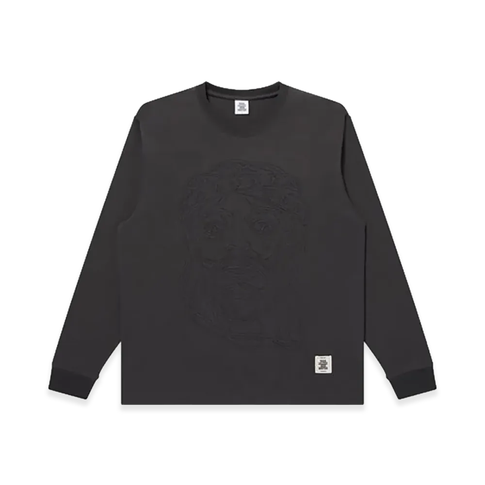 BlackEyePatch Jesus Stitched L/S Tee "Charcoal"