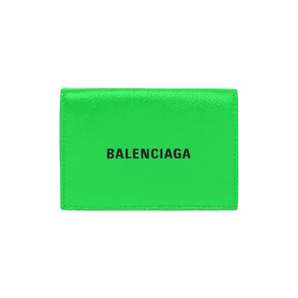 BALENCIAGA Men's Cash Mini Wallet "Light Green"