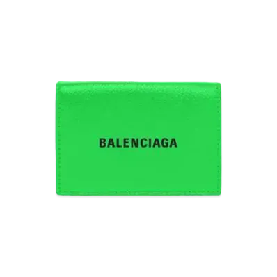 BALENCIAGA Men's Cash Mini Wallet "Light Green"