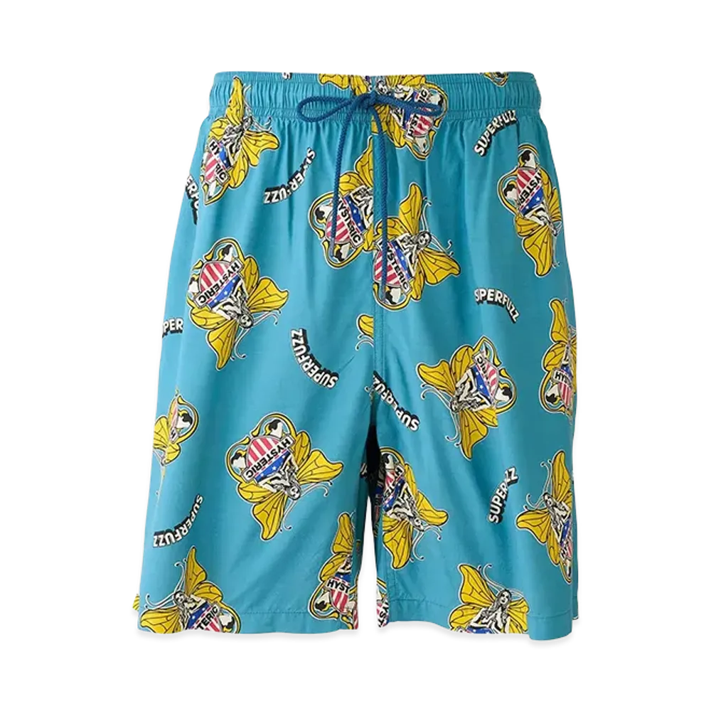 HYSTERIC GLAMOUR Levitated Girl Easy Shorts "Other Blue"